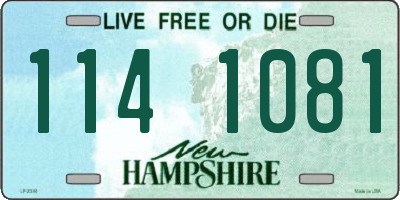 NH license plate 1141081