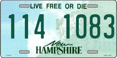 NH license plate 1141083