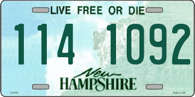 NH license plate 1141092