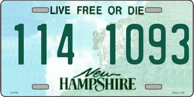 NH license plate 1141093