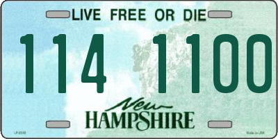 NH license plate 1141100