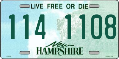 NH license plate 1141108