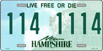 NH license plate 1141114