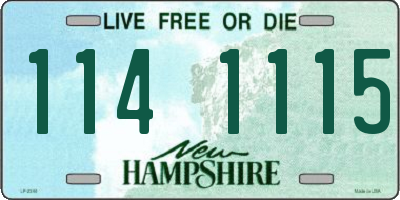 NH license plate 1141115