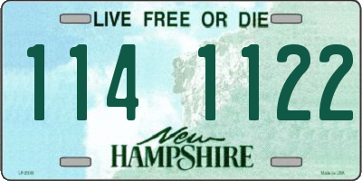NH license plate 1141122