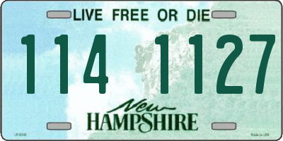 NH license plate 1141127