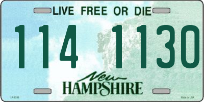 NH license plate 1141130