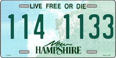 NH license plate 1141133