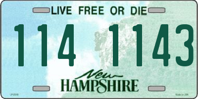 NH license plate 1141143