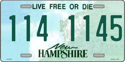 NH license plate 1141145