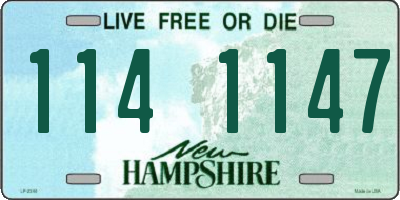 NH license plate 1141147