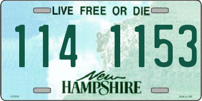 NH license plate 1141153