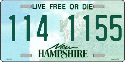 NH license plate 1141155