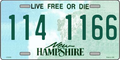 NH license plate 1141166