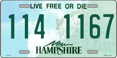 NH license plate 1141167