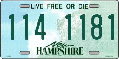 NH license plate 1141181