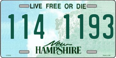 NH license plate 1141193