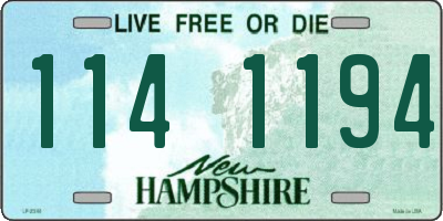 NH license plate 1141194