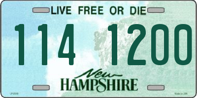 NH license plate 1141200