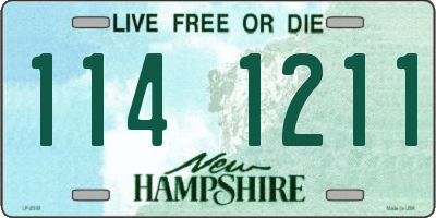 NH license plate 1141211