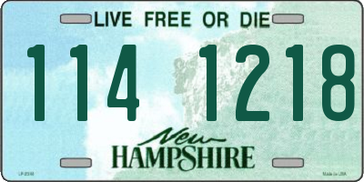 NH license plate 1141218