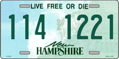 NH license plate 1141221
