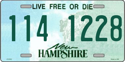 NH license plate 1141228
