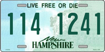 NH license plate 1141241