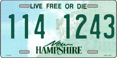 NH license plate 1141243