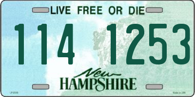 NH license plate 1141253