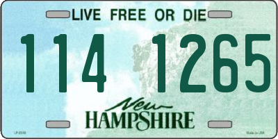 NH license plate 1141265