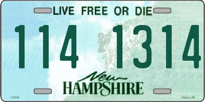 NH license plate 1141314