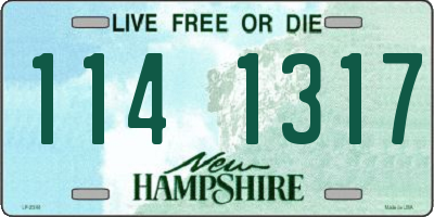 NH license plate 1141317