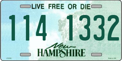 NH license plate 1141332