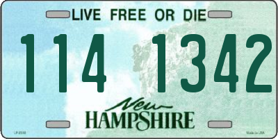 NH license plate 1141342