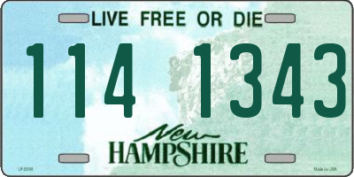 NH license plate 1141343