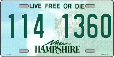 NH license plate 1141360