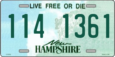 NH license plate 1141361