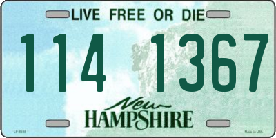 NH license plate 1141367