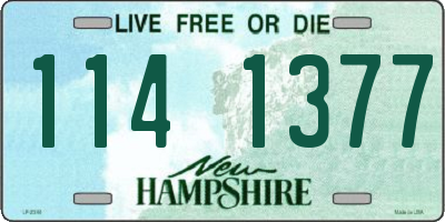 NH license plate 1141377