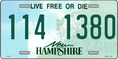 NH license plate 1141380