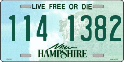 NH license plate 1141382