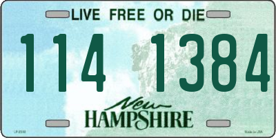 NH license plate 1141384