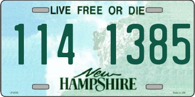 NH license plate 1141385