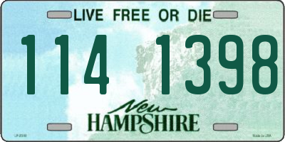 NH license plate 1141398