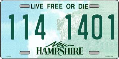 NH license plate 1141401