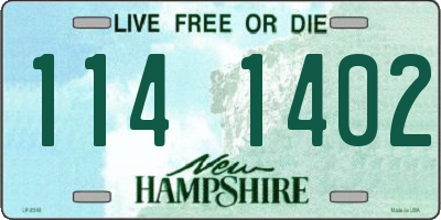 NH license plate 1141402