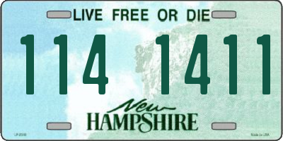 NH license plate 1141411