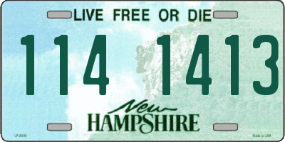 NH license plate 1141413