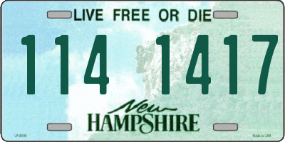 NH license plate 1141417